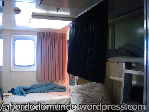 Minha cabine no navio Pacific