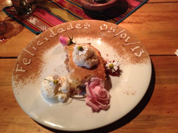 O hostal teve uma atenção especial com nosso momento especial...