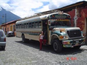 Este tipo de ônibus ainda é muito usado em diversos países latinos
