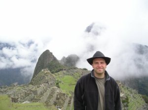 Foto do Chris em Machu Picchu porque eu não tenho foto nenhuma foto minha lá... snif snif