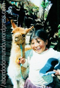 Uma baby llama... Na Isla del sol, Bolivia. 