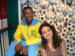 O Brasil está representado no Museu de Cera em Londres: um Pelé jovem.