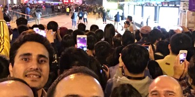 Até que gostei dos fogos em Hong Kong. Muito bonito!