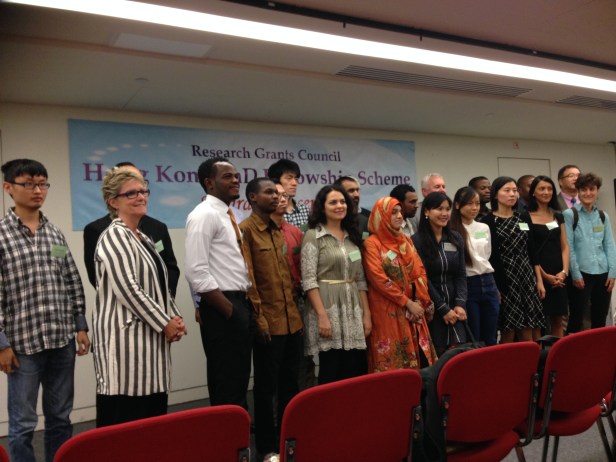 Cerimônia de recebimento da bolsa Hong Kong Fellowship Scheme